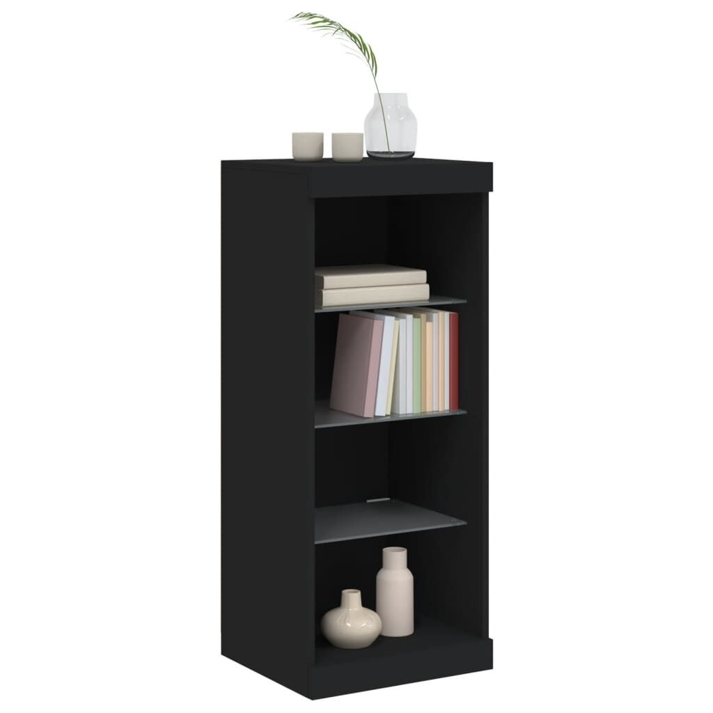 vidaXL Dressoir met LED Zwart - 35% Korting!