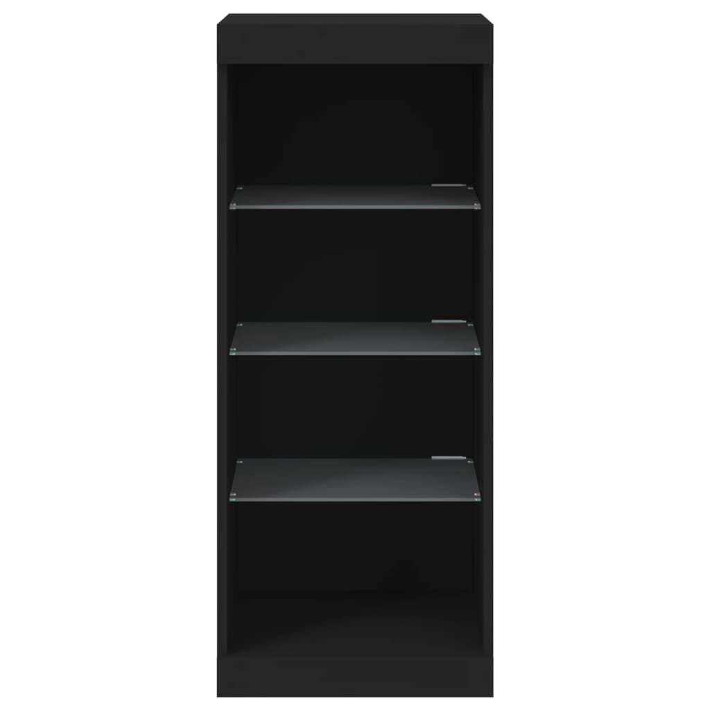 vidaXL Dressoir met LED Zwart - 35% Korting!
