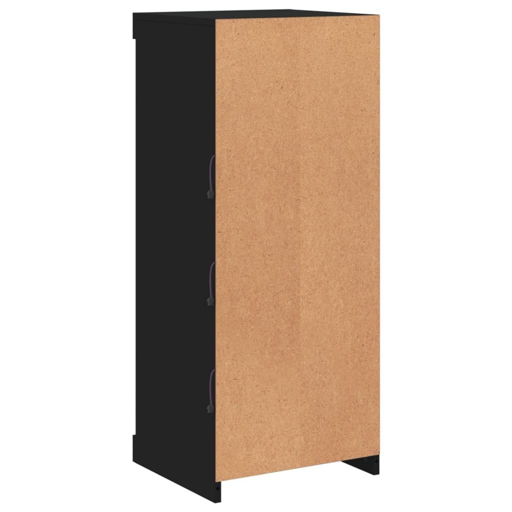 vidaXL Dressoir met LED Zwart - 35% Korting!