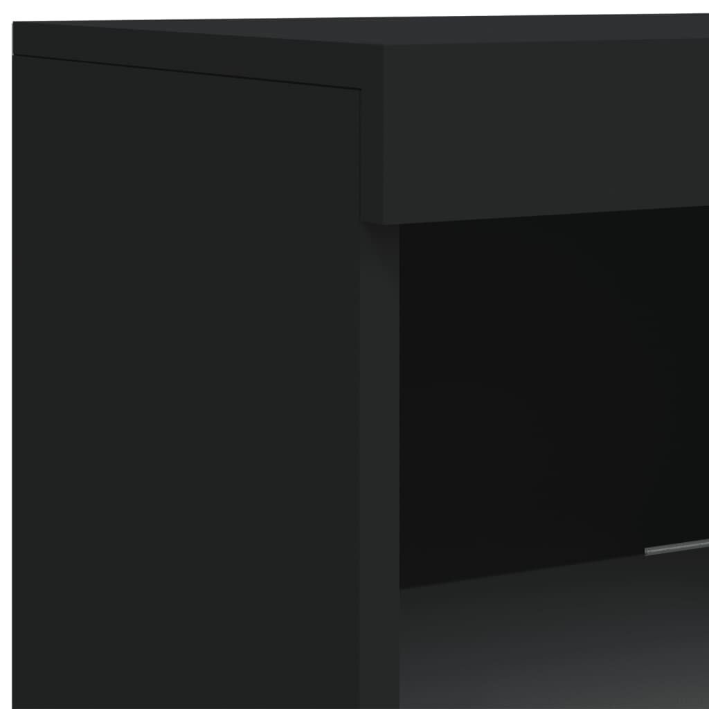 vidaXL Dressoir met LED Zwart - 35% Korting!