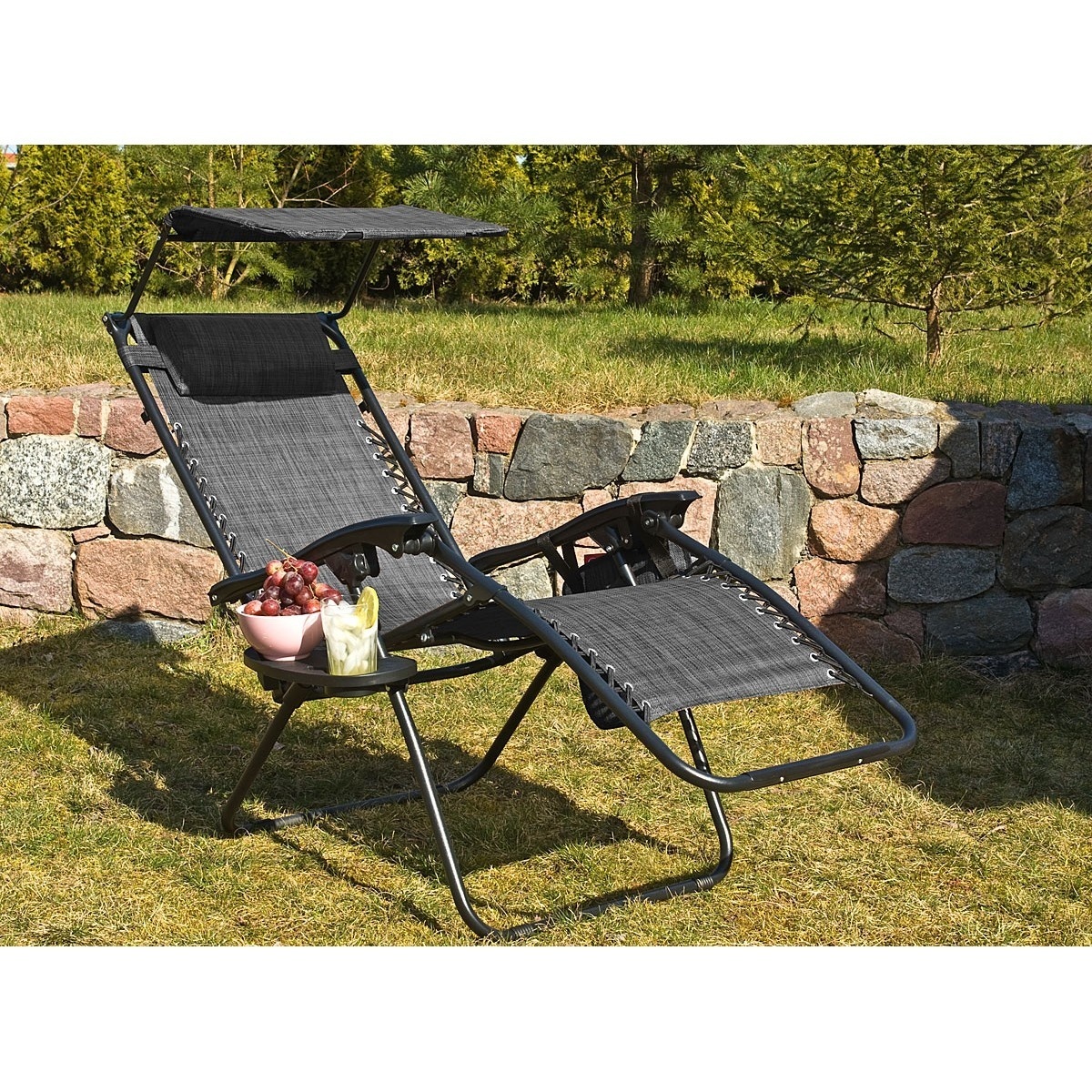 Zero Gravity Ligstoel Grijs -50% incl. Accessoires (Krasjes)