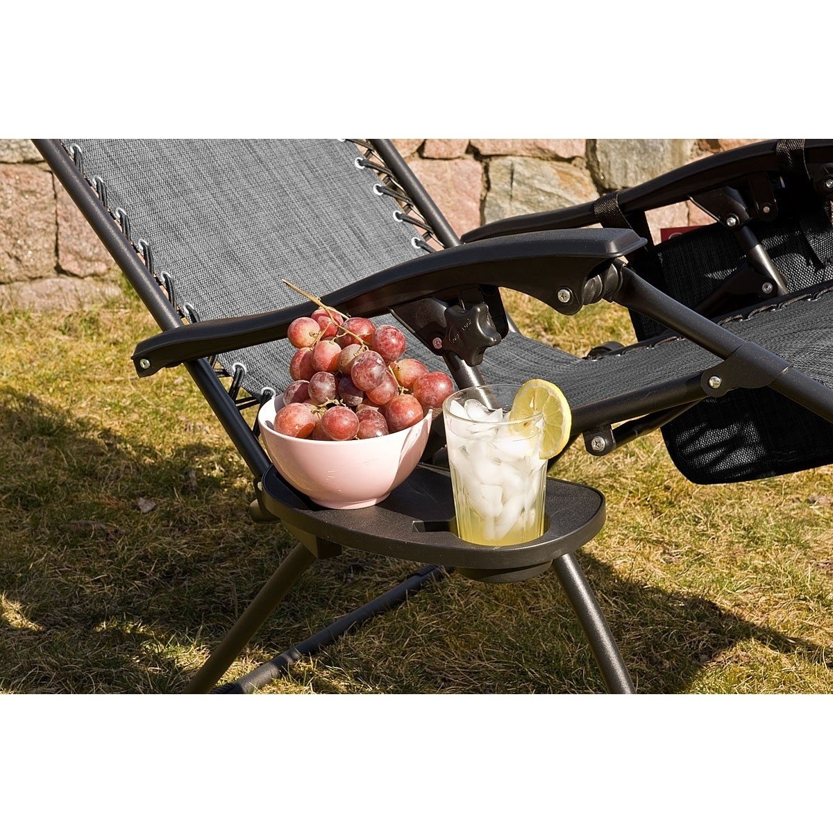Zero Gravity Ligstoel Grijs -50% incl. Accessoires (Krasjes)