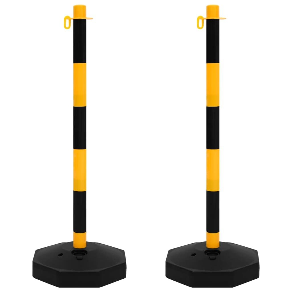vidaXL Kettingpalenset 10m - Geel/Zwart - 35% Korting!