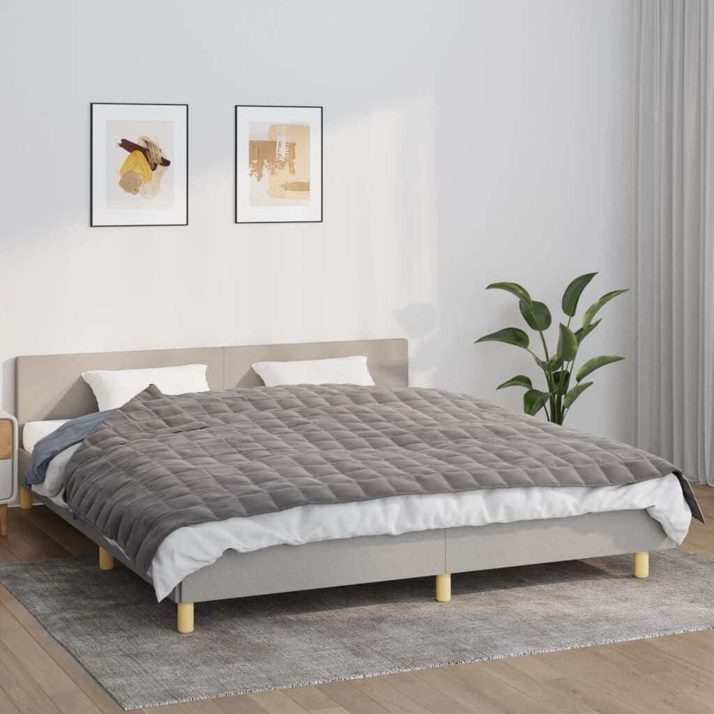 VidaXL Verzwaringsdeken Grijs 155x220cm 11kg - 35% Korting!