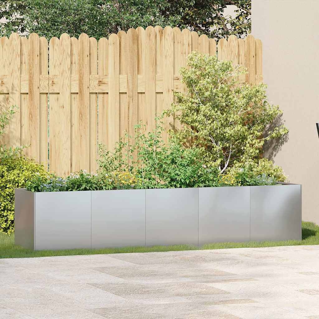 vidaXL Plantenbak 200cm - Gegalvaniseerd staal - 35% Korting!