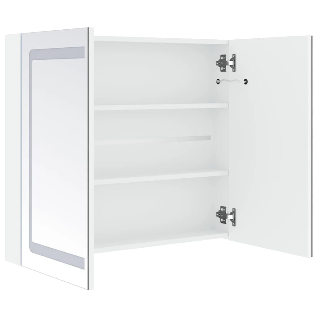 vidaXL Badkamerkast Spiegel+LED 80cm - Nieuwstaat - 35% Korting!