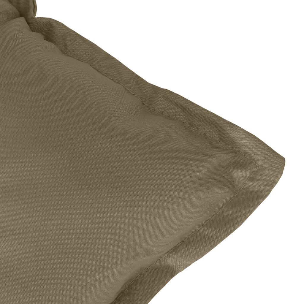 VidaXL Stoelkussens Hoge Rug 4st Taupe -45%!