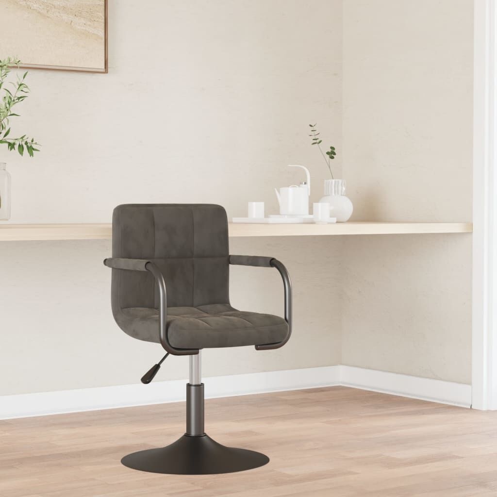 VidaXL Barkruk Fluweel Grijs - Scheur - 55% Korting!