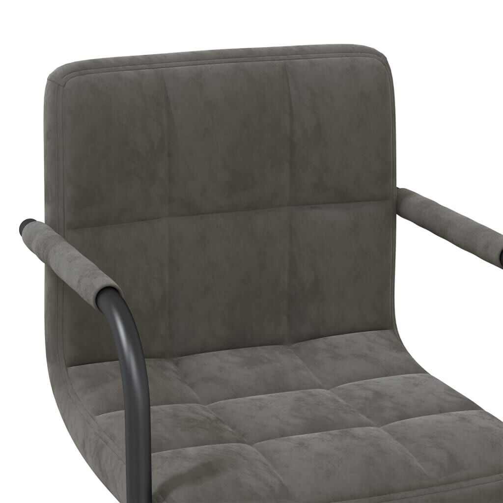 VidaXL Barkruk Fluweel Grijs - Scheur - 55% Korting!