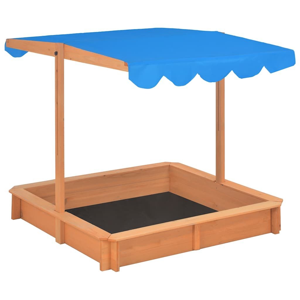Zandbak met Dak 115cm - vidaXL - Vurenhout - 35% Korting!