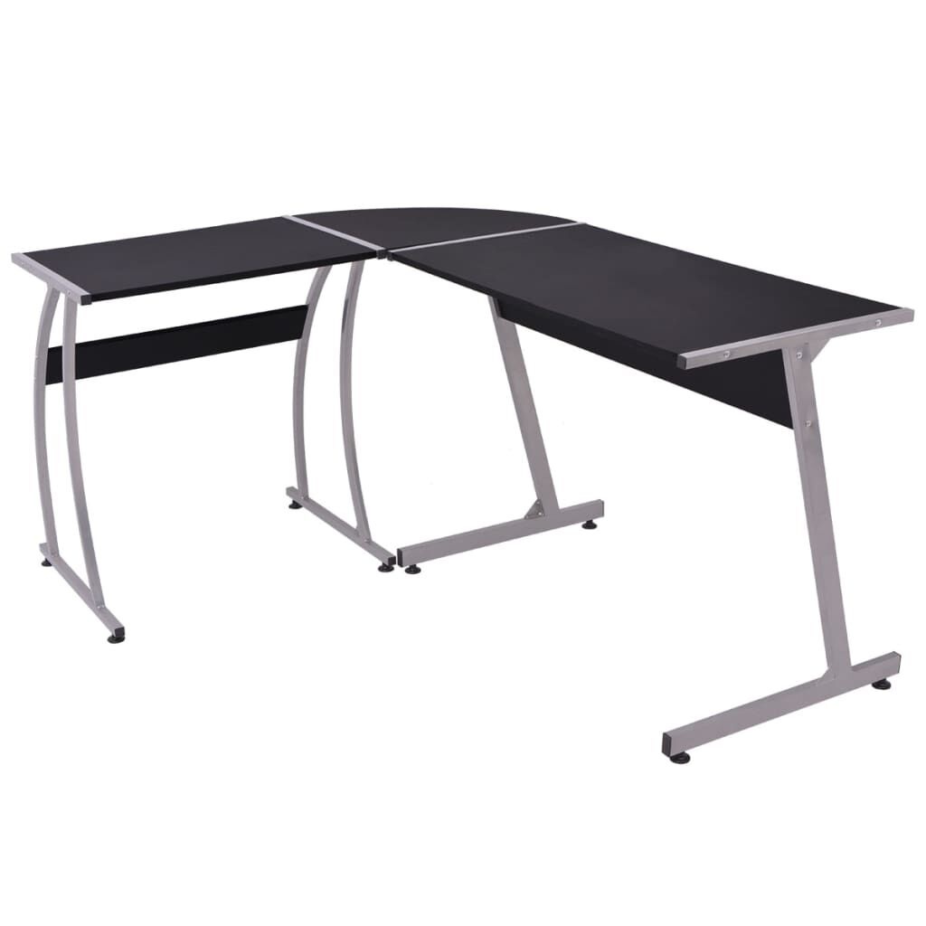 vidaXL Hoekbureau L-vormig Zwart - 35% Korting!