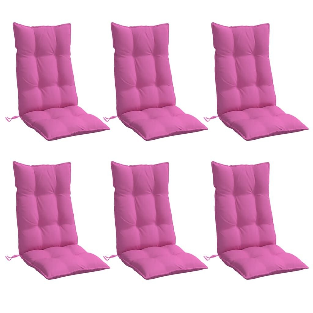 vidaXL Stoelkussens Hoge Rug Roze (2 st) - 60% Korting!