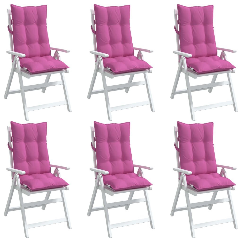 vidaXL Stoelkussens Hoge Rug Roze (2 st) - 60% Korting!