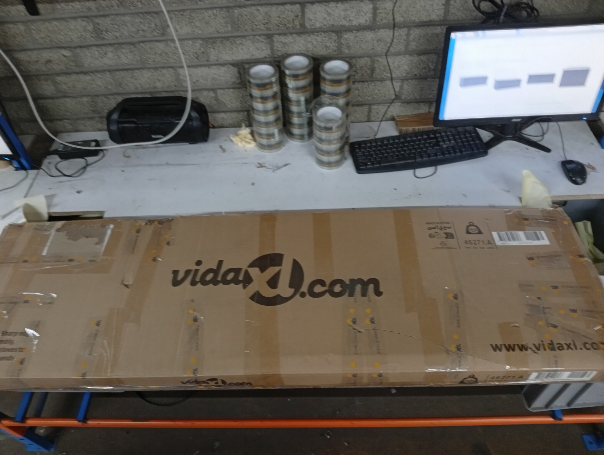 VidaXL Tuinbox 171cm Antraciet -60% Korting! Krasjes
