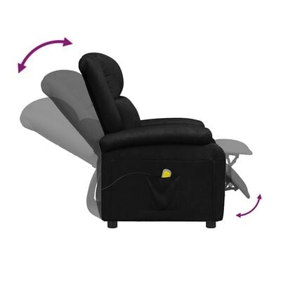 vidaXL Massagestoel Zwart Kunstleer - 35% Korting!