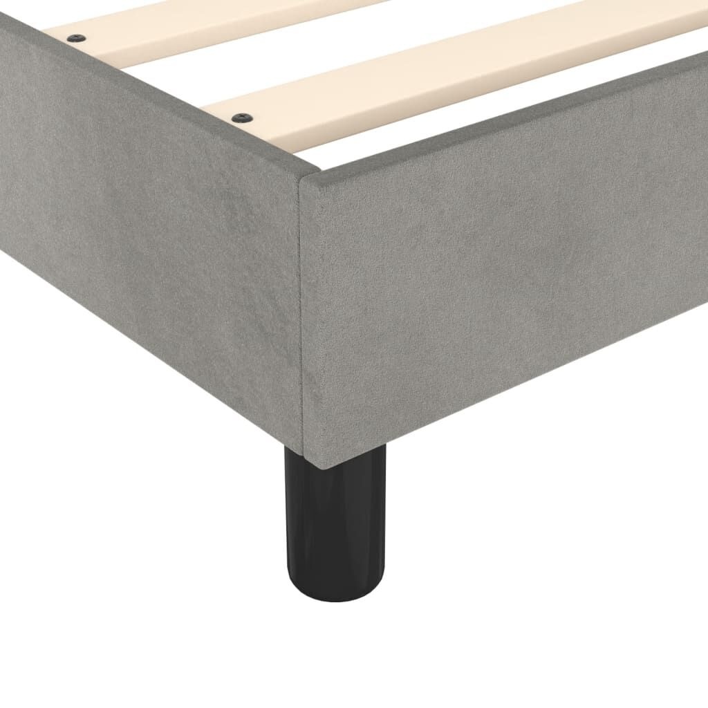 Lichtgrijs Fluwelen Bedframe 90x190cm - 35% Korting!