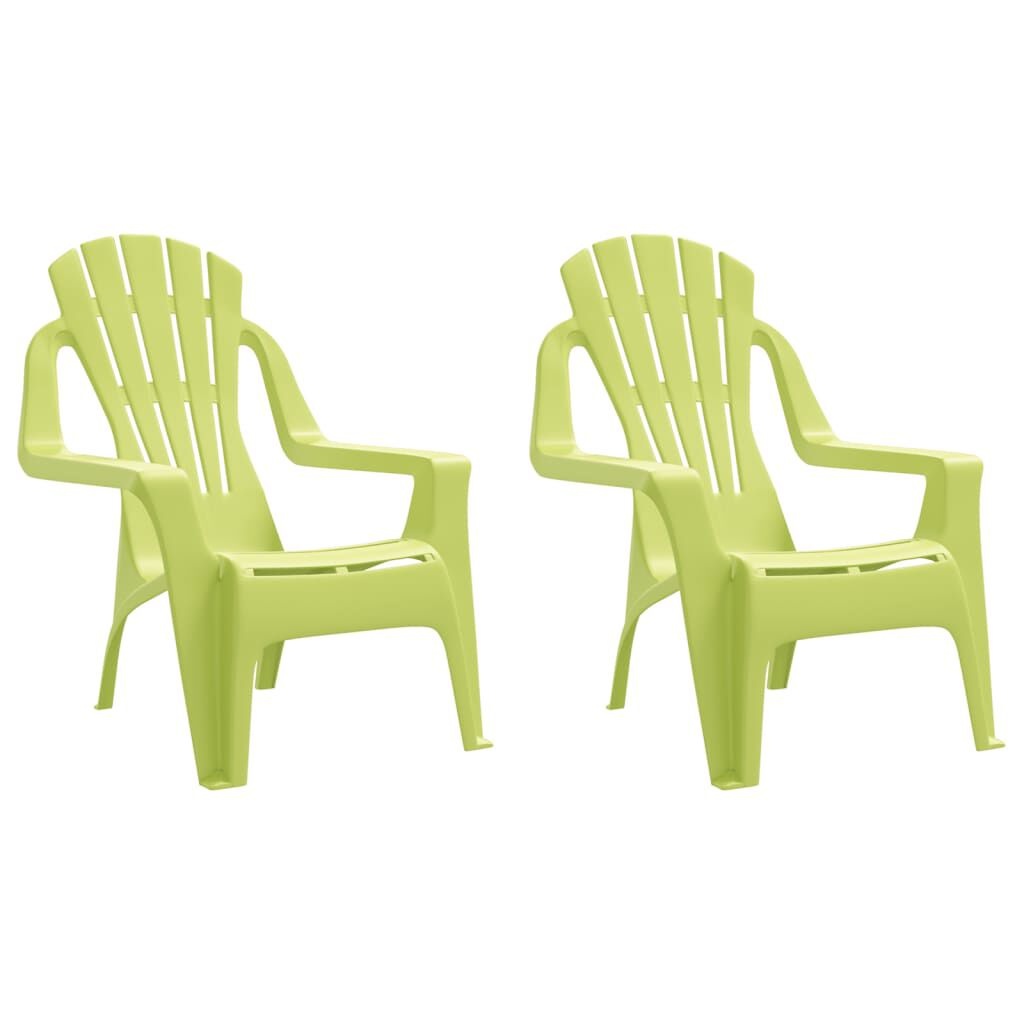 vidaXL Kindertuinstoelen (2 st) Groen -45%! Hout-look