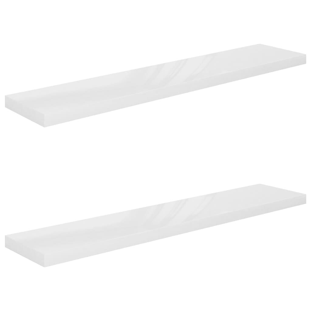vidaXL Wandplanken Hoogglans Wit - 120cm - 35% Korting!