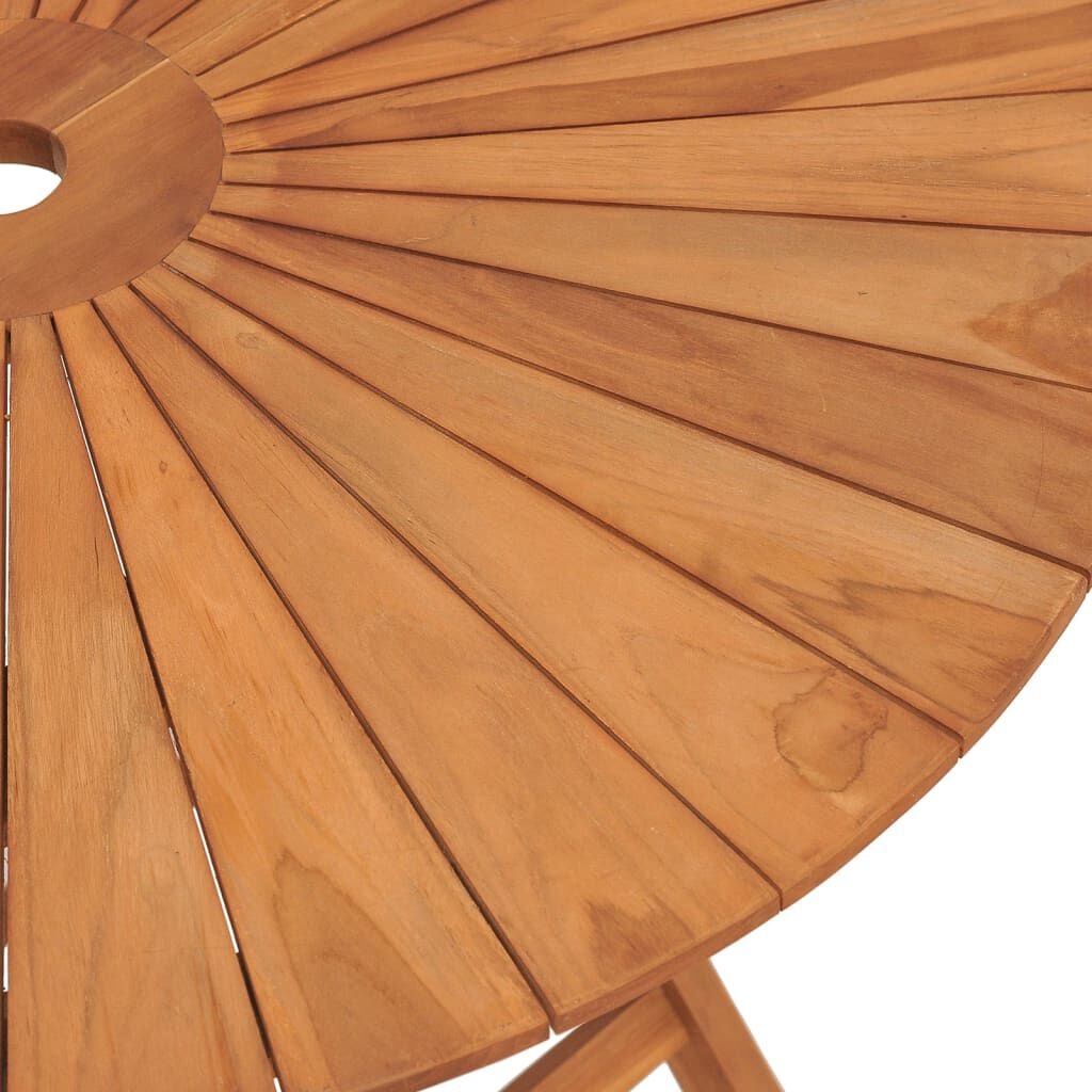 vidaXL Teakhouten Tuintafel Inklapbaar Ø85cm - 35% Korting!