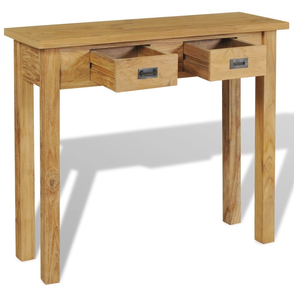 VidaXL Wandtafel Teakhout 90cm - 35% Korting!
