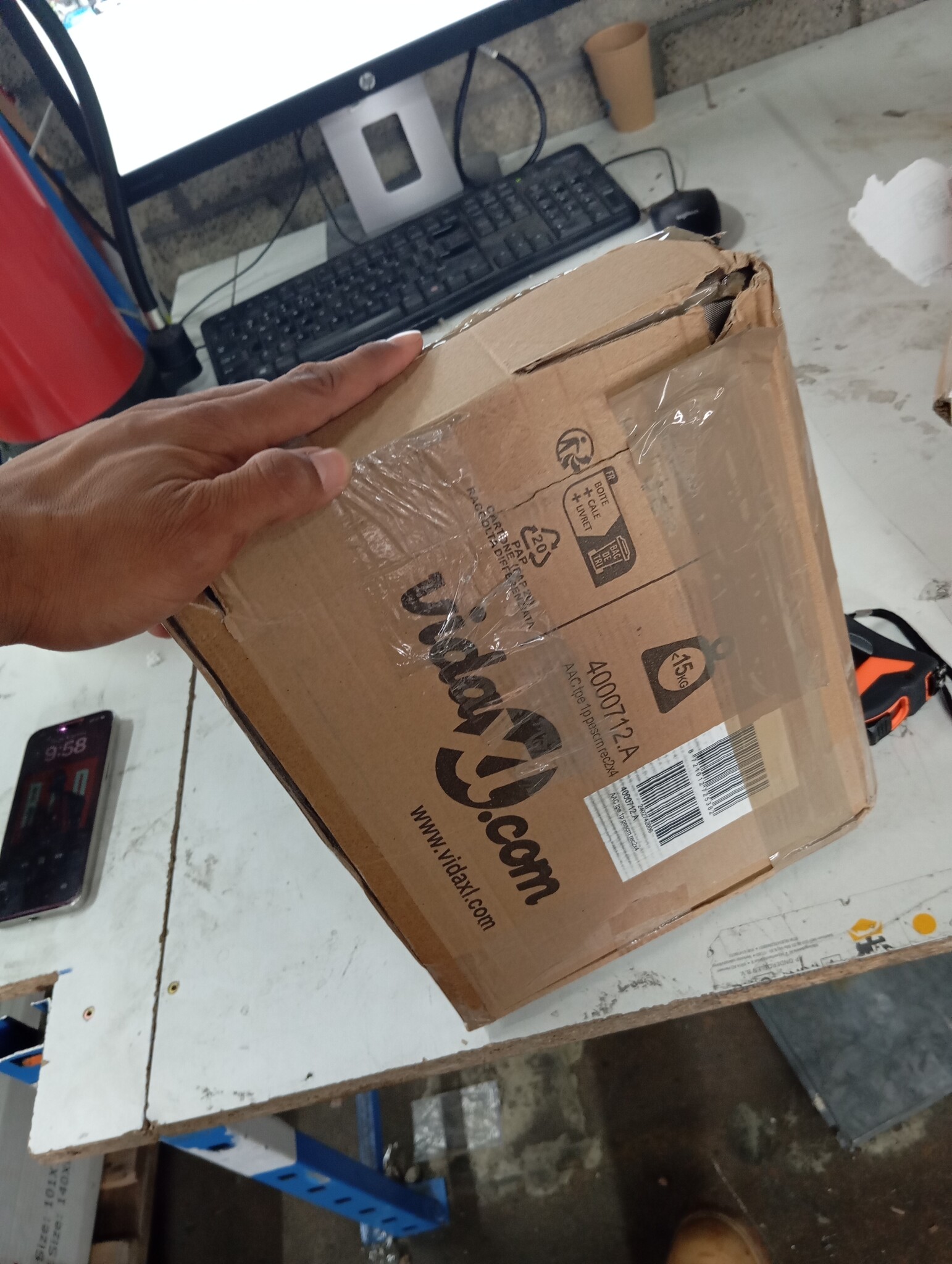 Zonnescherm Rechthoek Taupe 2x4m - 55% Korting! (Beschadigd)