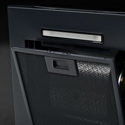 vidaXL Afzuigkap 60cm RVS Zwart - Defect? 42% Korting!
