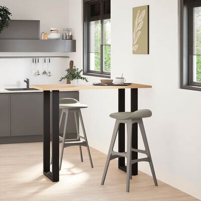 Salontafelpoten U-vorm Zwart - 50x110cm - 41% Korting!