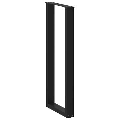 Salontafelpoten U-vorm Zwart - 50x110cm - 41% Korting!