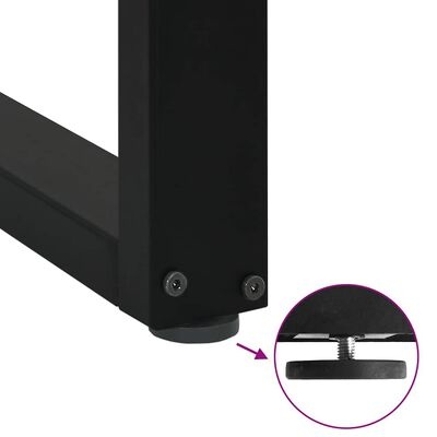 Salontafelpoten U-vorm Zwart - 50x110cm - 41% Korting!