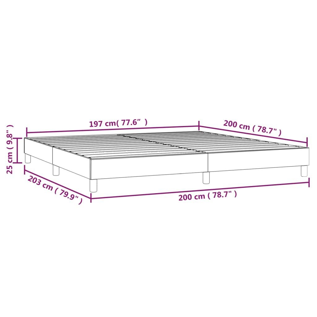 VidaXL Crème Bedframe 200x200 - Schroef Los - 35% Korting!