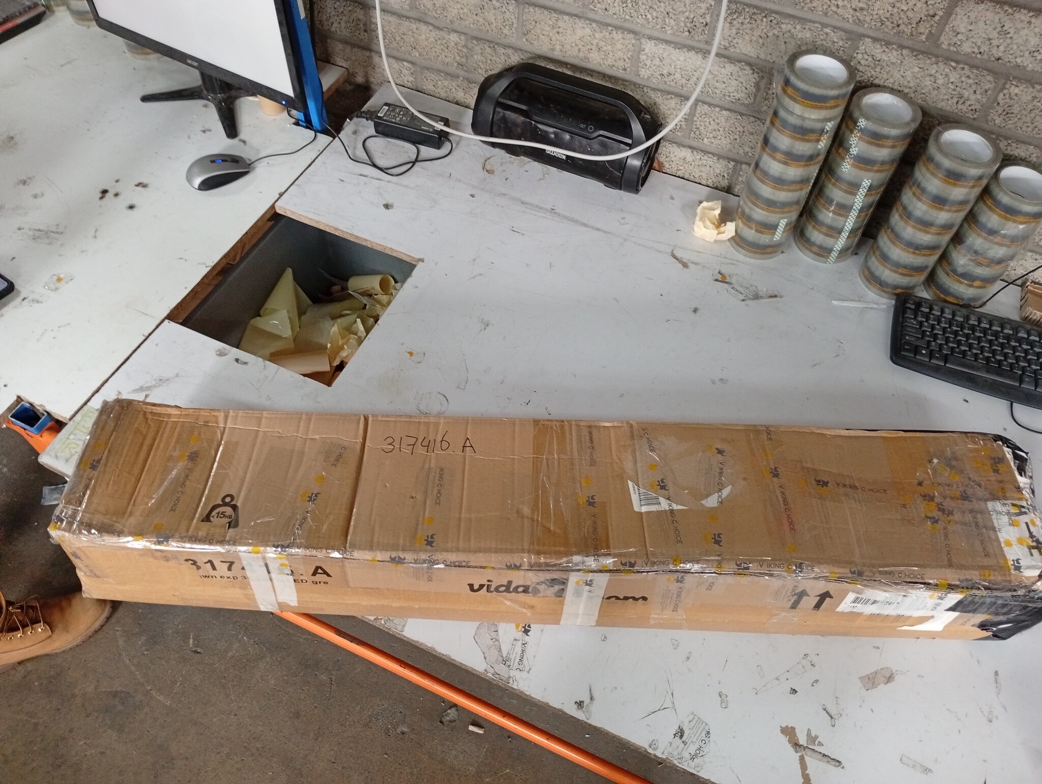 Luifel 350cm Antraciet met LED - 50% Korting!