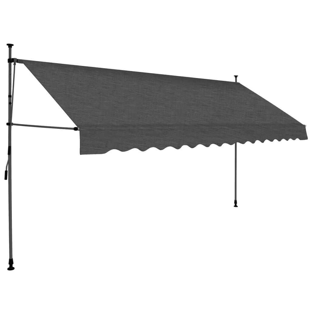 Luifel 350cm Antraciet met LED - 50% Korting!