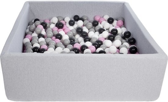 Ballenbak 120x120 + 600 ballen! Vuil/Mist Ballen -60%