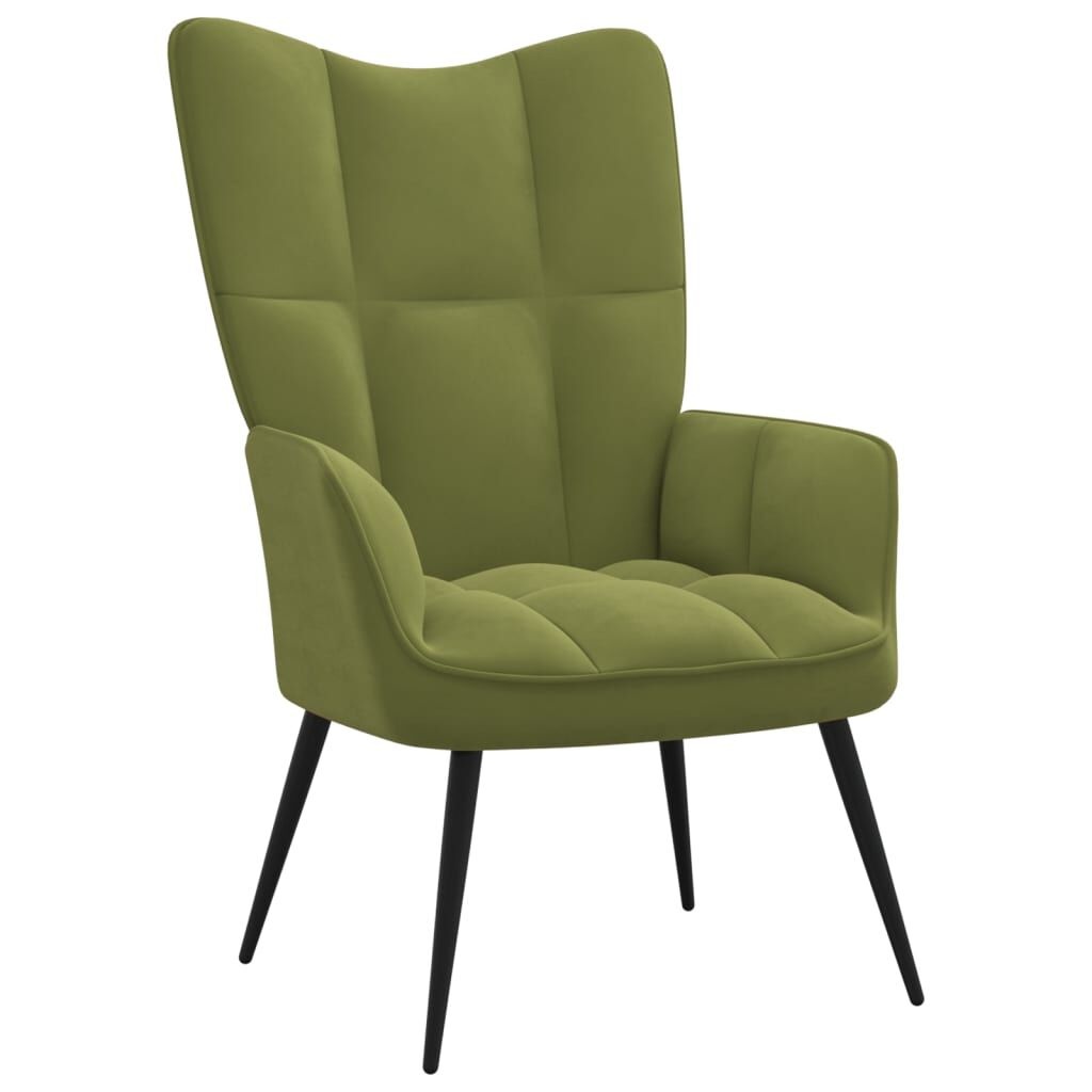 vidaXL Relaxstoel Lichtgroen + Voetenbank -45%! (Outlet)