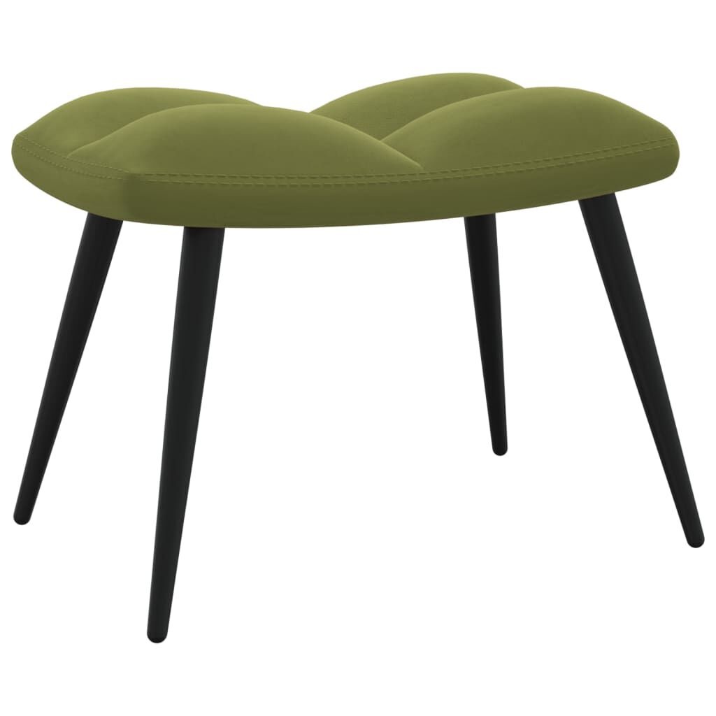 vidaXL Relaxstoel Lichtgroen + Voetenbank -45%! (Outlet)