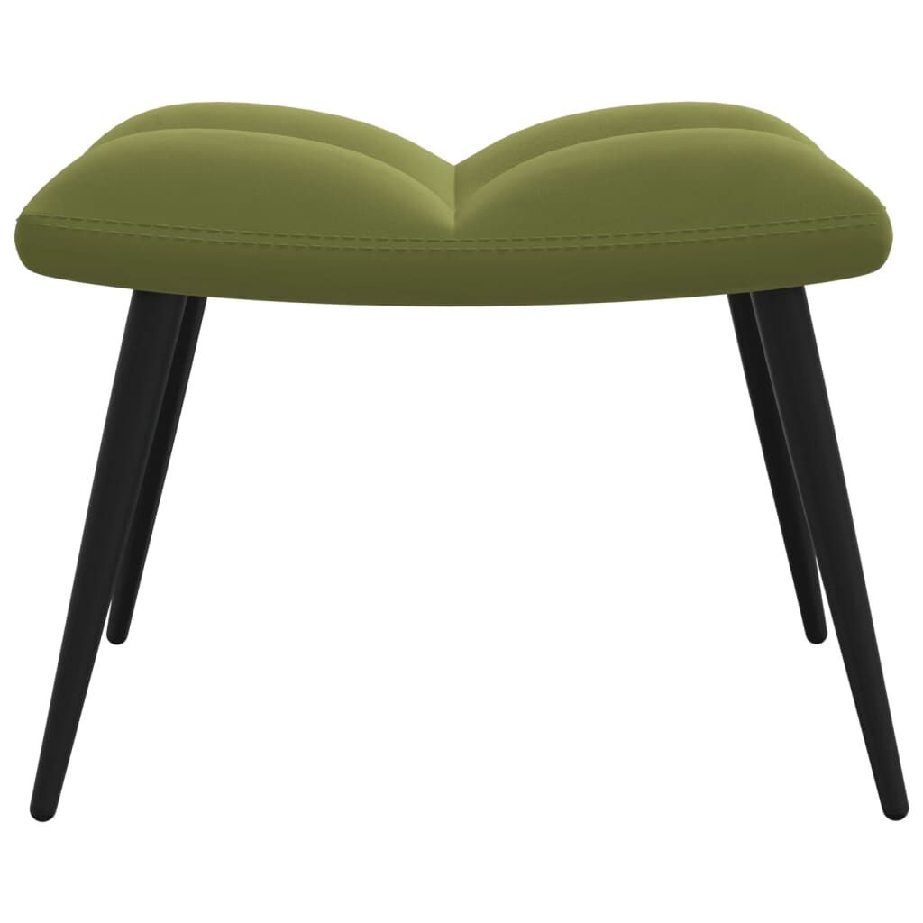 vidaXL Relaxstoel Lichtgroen + Voetenbank -45%! (Outlet)