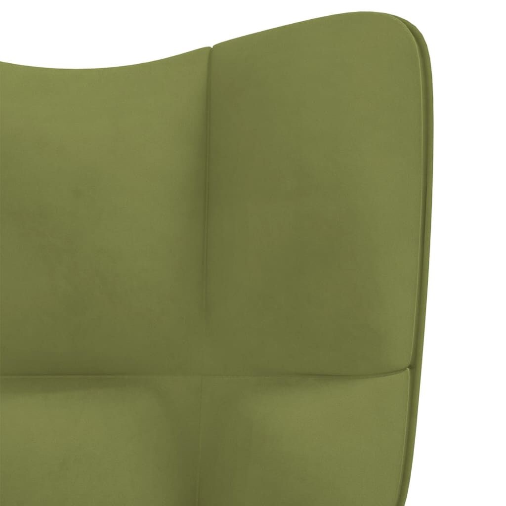 vidaXL Relaxstoel Lichtgroen + Voetenbank -45%! (Outlet)