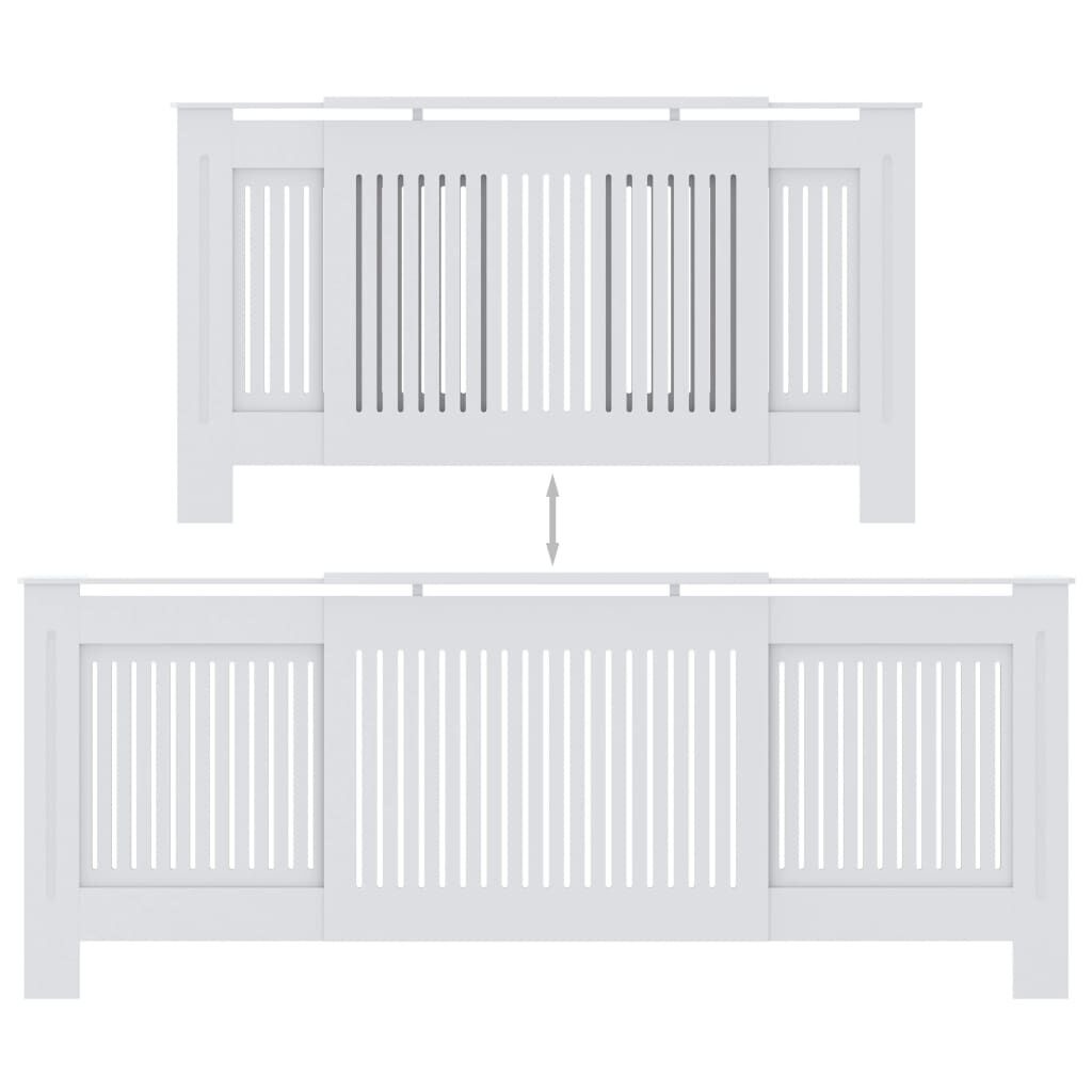 Radiatorombouw Wit MDF 205cm - 35% Korting!
