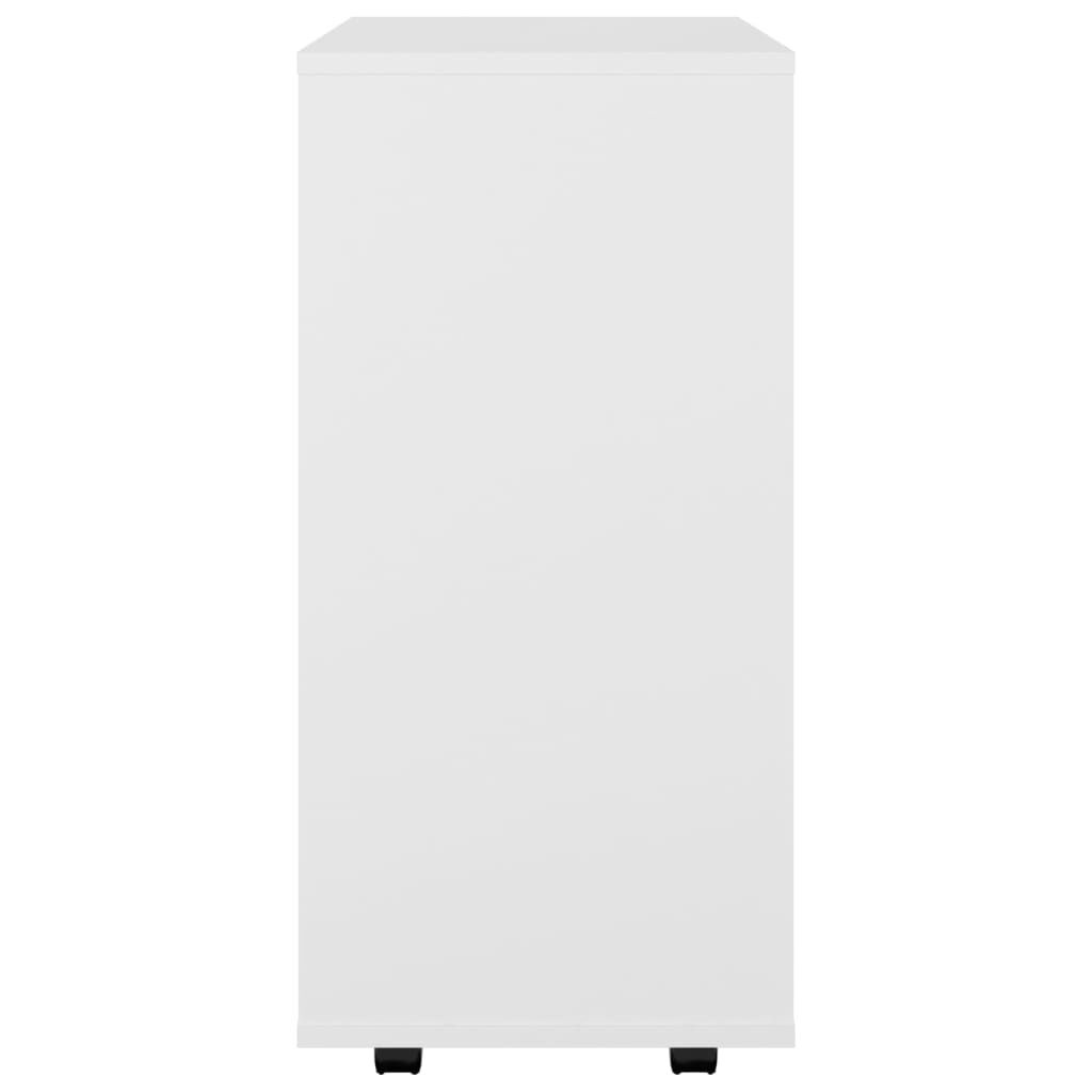 vidaXL Rolkast Wit 60x35x75cm - 35% Korting! Gebruikssporen