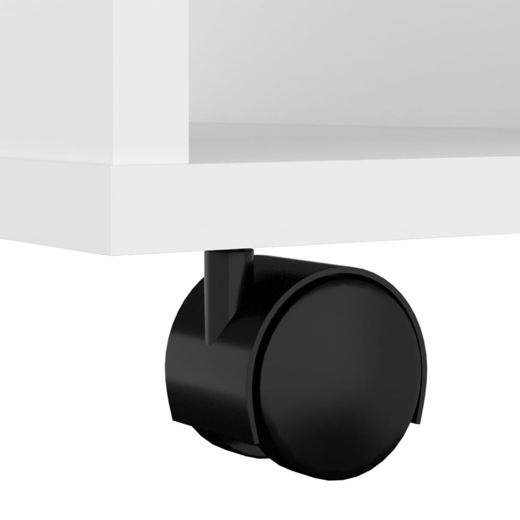 vidaXL Rolkast Wit 60x35x75cm - 35% Korting! Gebruikssporen
