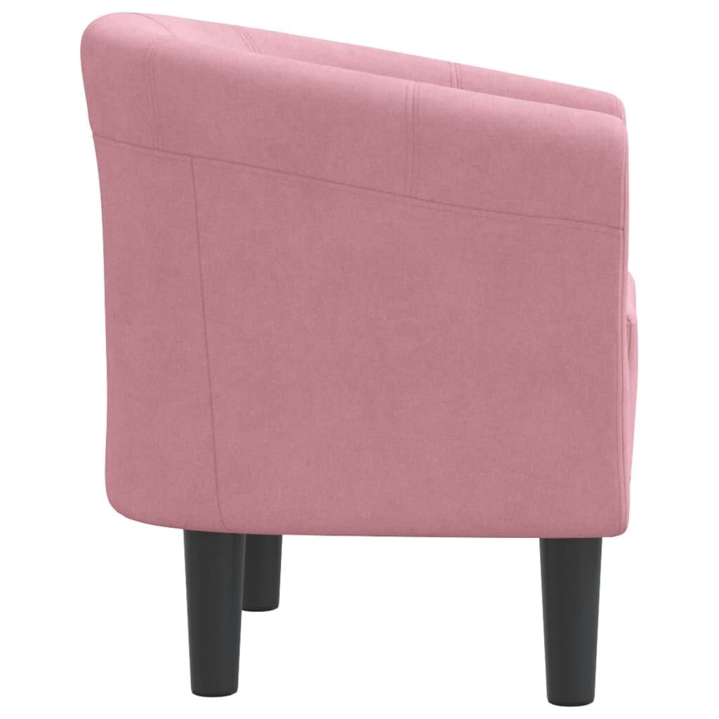 Roze Fluweel Kuipstoel - Retourdeal! 50% Korting!