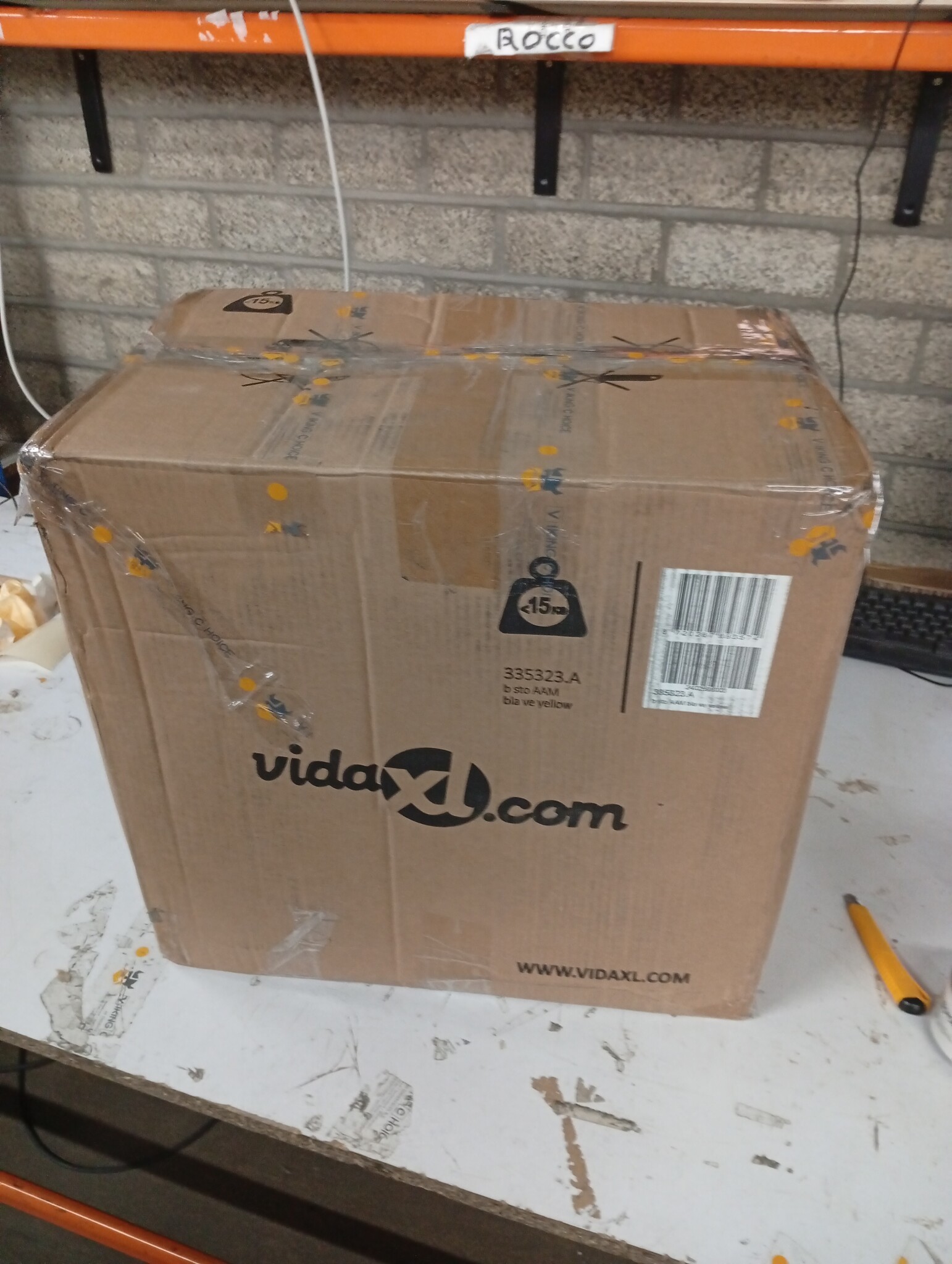 VidaXL Barkruk Mosterdgeel - Scheur - 55% Korting!