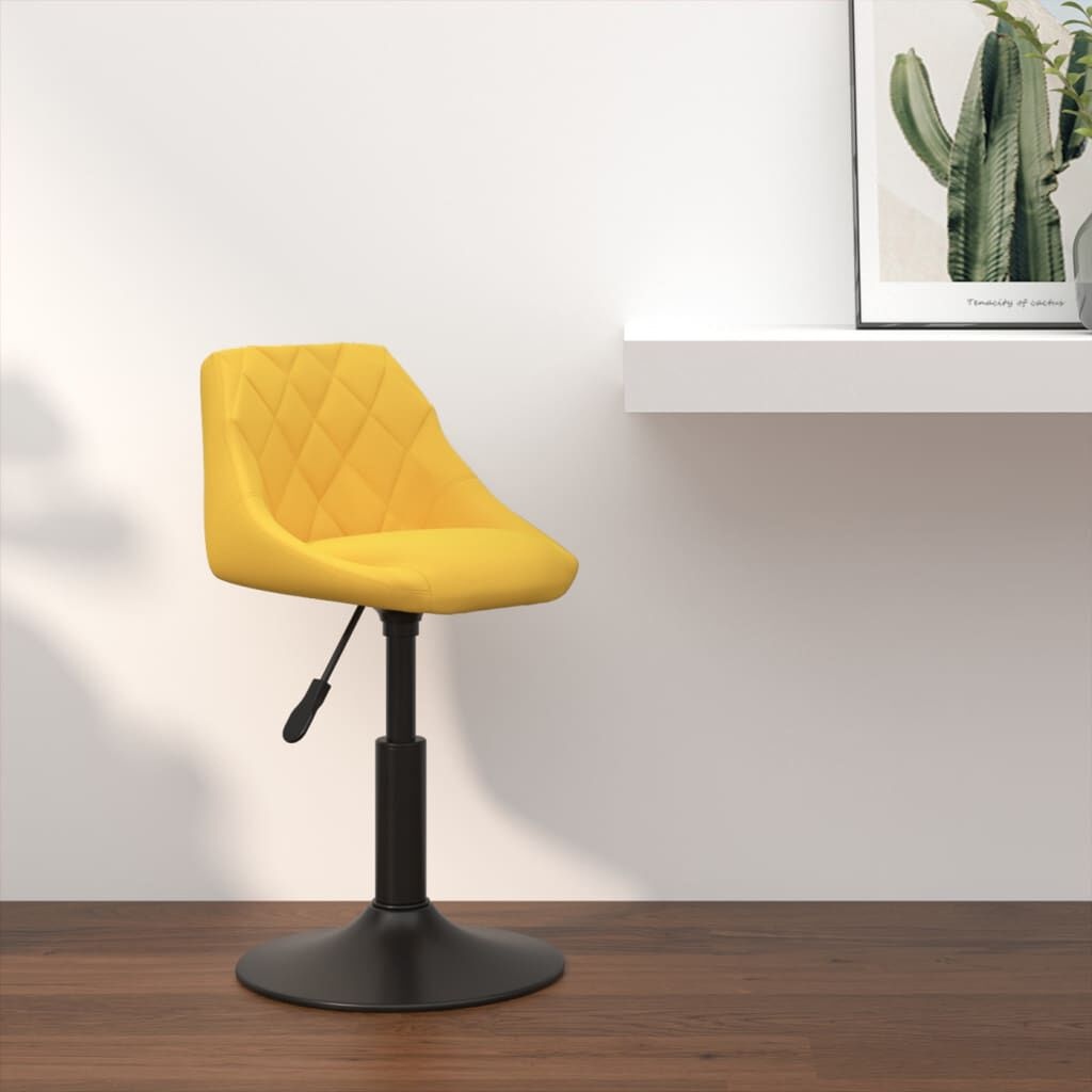 VidaXL Barkruk Mosterdgeel - Scheur - 55% Korting!