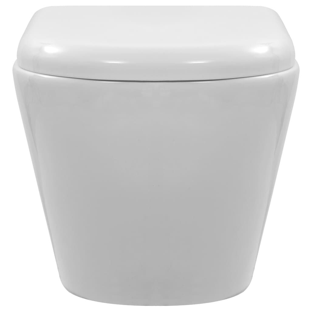 Hangend Toilet Randloos Wit - vidaXL - 35% Korting!