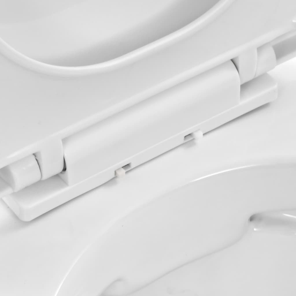 Hangend Toilet Randloos Wit - vidaXL - 35% Korting!