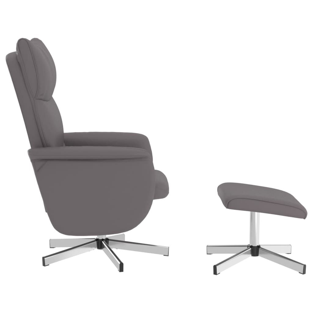 Massagestoel met Voetenbank Grijs - 55% Korting! (Krassen)