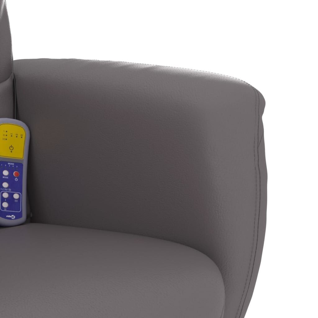 Massagestoel met Voetenbank Grijs - 55% Korting! (Krassen)