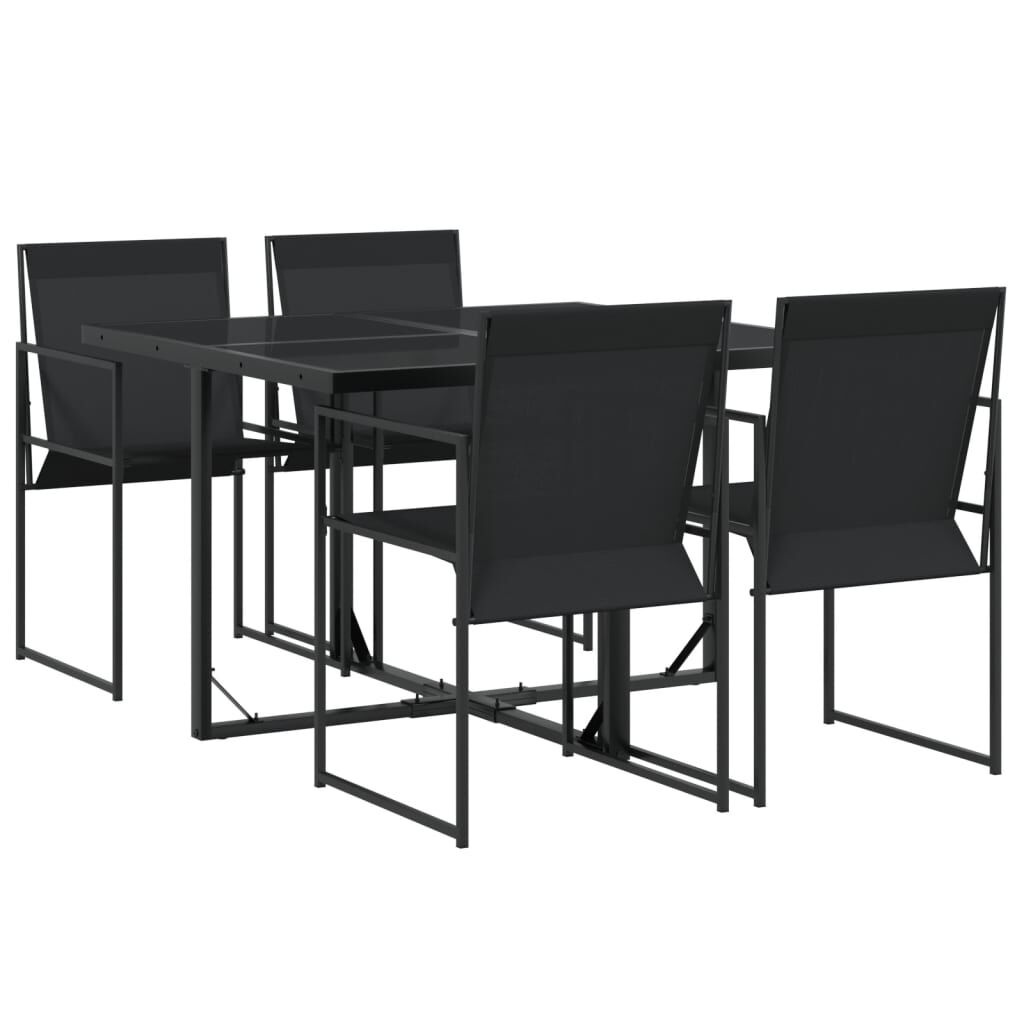 VidaXL Tuinset 5-Delig Zwart - 60% Korting!