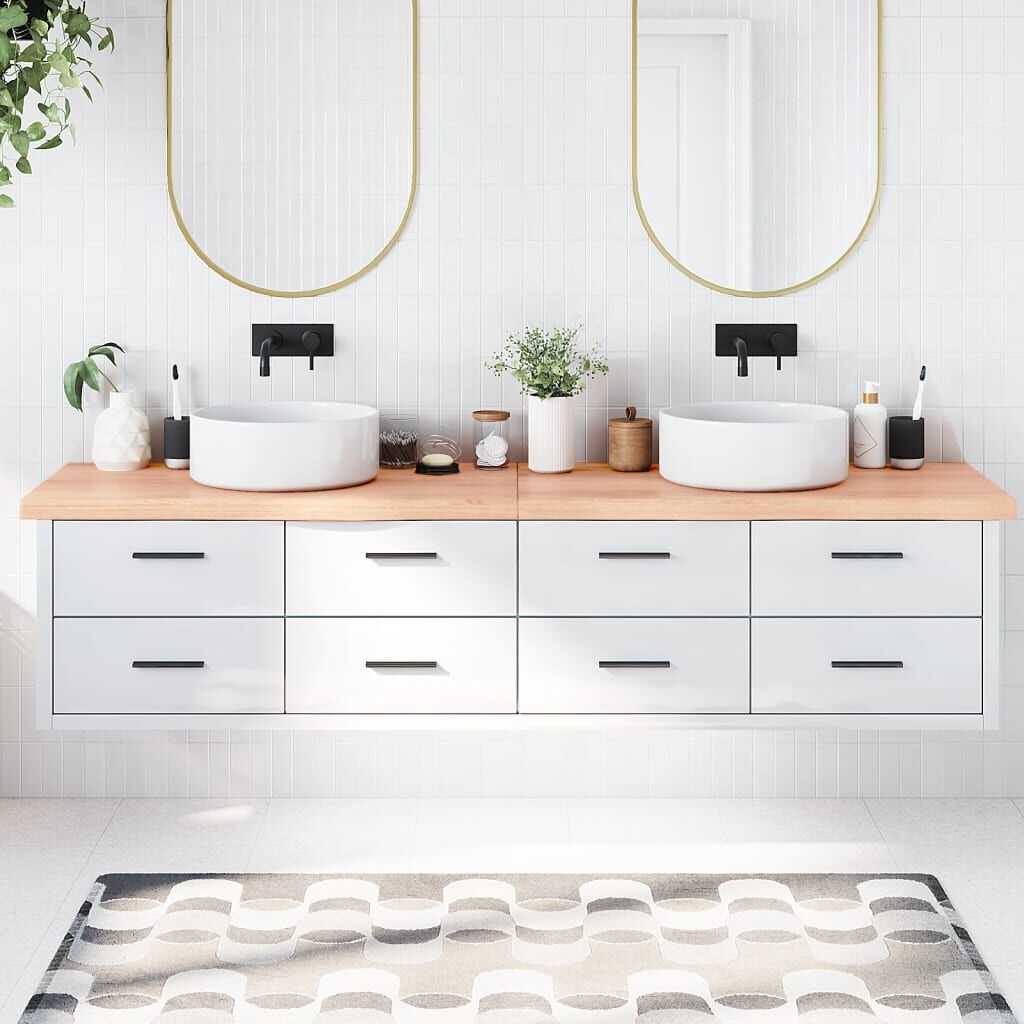 Wastafelblad Eiken 220cm Lichtbruin - 42% Korting!