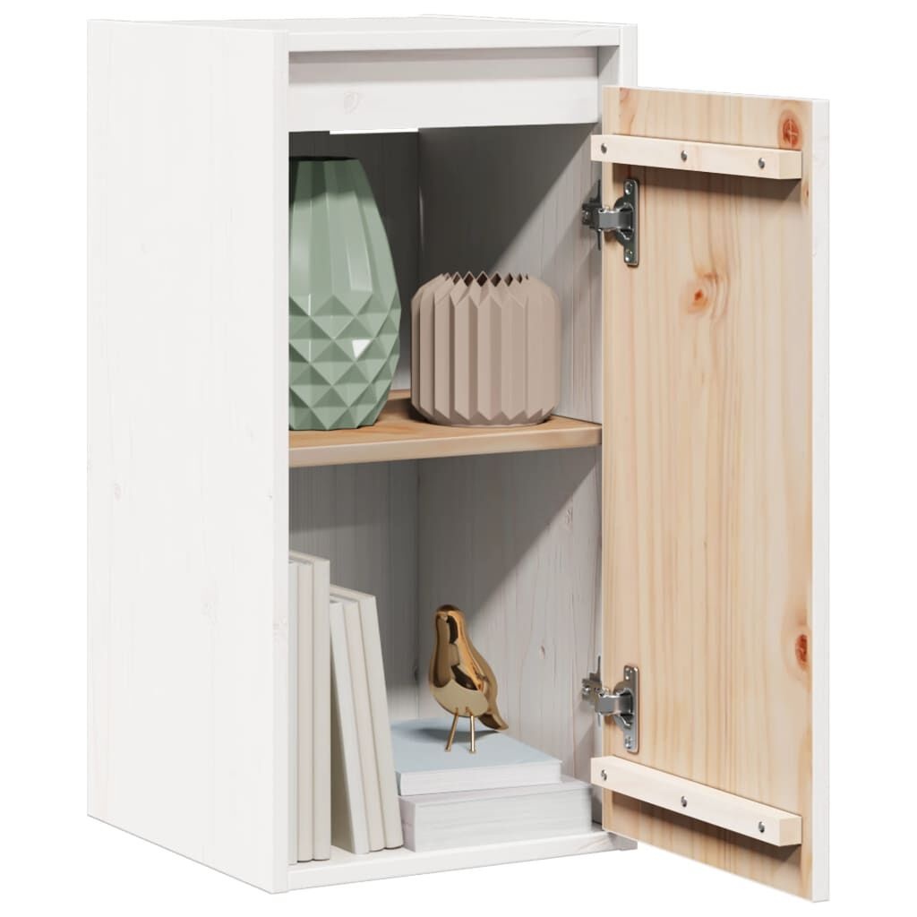 Wandkast Grenenhout Wit 30x30x60cm - 65% Korting!